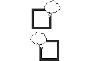 Fun Express Frame and Thought Bubble Bb Cutouts - 48 Pieces