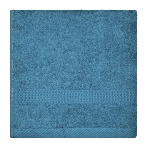 Serviette éponge Planet Dyckhoff haute densité : douceur et absorption bleu pétrole