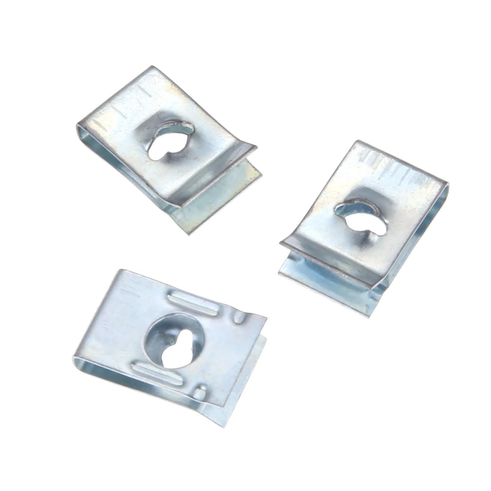 YTQMoreBNZ 50pcs Metal U-clips Flaps Thread Forms Fastener For Motor Vehicles Domestic Appliances Electrical Equipment Machinery