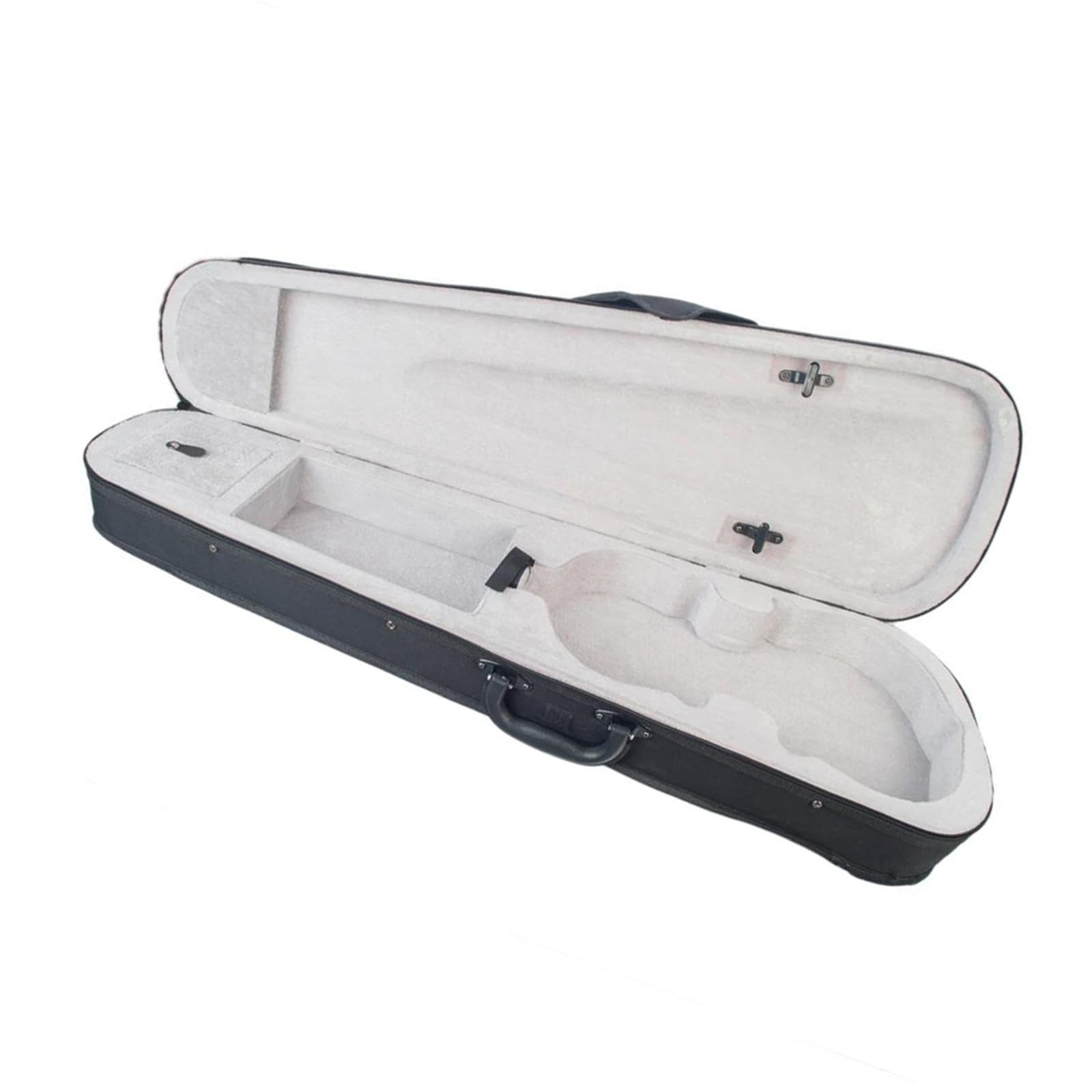Accesorios Profesionales Violin Estuche Rígido Triangular Profesional Para Violín Tamaño 1/2 Plateado