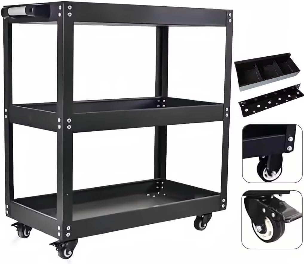 Amazon.co.jp: TUIYIDUO 三段 工具カート 耐荷重200kg ツール