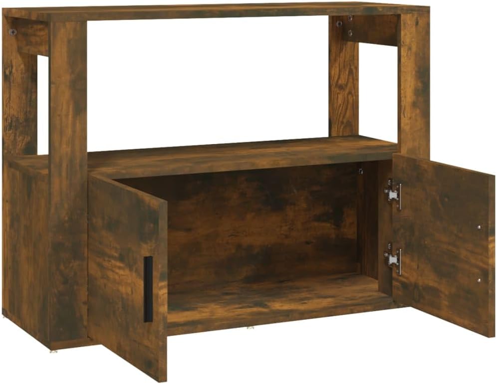 vidaXL Buffet Storage Cabinet with doors open