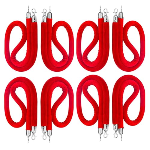 Barreira de corda de cinema, cordas de controle de multidão de veludo vermelho / 10 9 8 6 5 4 3 FT L