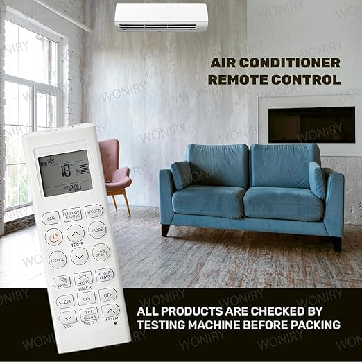 Image of KUWAI Air Conditioner Remote Control Compatible for LG AKB73975614 Split AC Remote