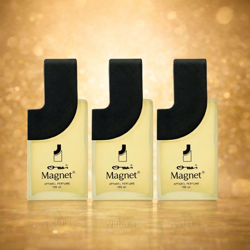 Image of Ossa Magnet Apparel Perfume for Men and Women, 3 x 100ML With Lemon, Mandarin, Cardamom, Woody, Patchouli Notes| Long Lasting Premium Fragrance for Every Occasion, (Pack of 3)
