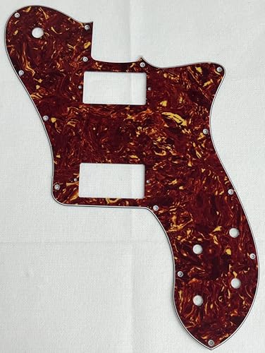 For Fit Fender US '72 Telecaster Standard Humbucker Guitar Pickguard (4 Ply Red Tortoise)