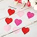 8000 Pieces 1 Inch Heart Shape Paper Confetti Assorted Color Heart Tissue Table Decoration for Valentine's Day, Wedding, Holiday, Birthday (Pink, Rose Red, Red, Cream White)