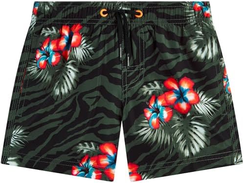 SUNDEK Boys Elastic Waist Boardshort, Swim Trunks Sized by Age