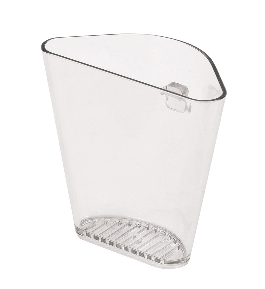 Pearl Metal HB-3801 Drainer Rack Accessory, Clear, Width 4.3 x Depth 2.2 x Height 4.1 inches (11 x 5.5 x 10.5 cm), Drainer Pocket (Clear), Akira
