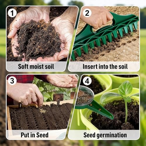Set de 12 Herramientas para Plantar Semillas Manual miniatura 3
