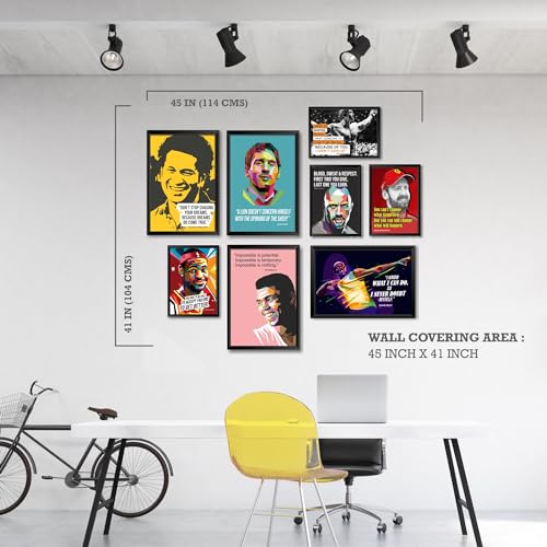 Image of PAPER PLANE DESIGN PPD Motivational Quotes Wall Framed Posters, Office Wall Decor, Inpirational Wall Frames. Large Frames with Quotes. (MDF PRINTS, D) (MDF POSTERS)