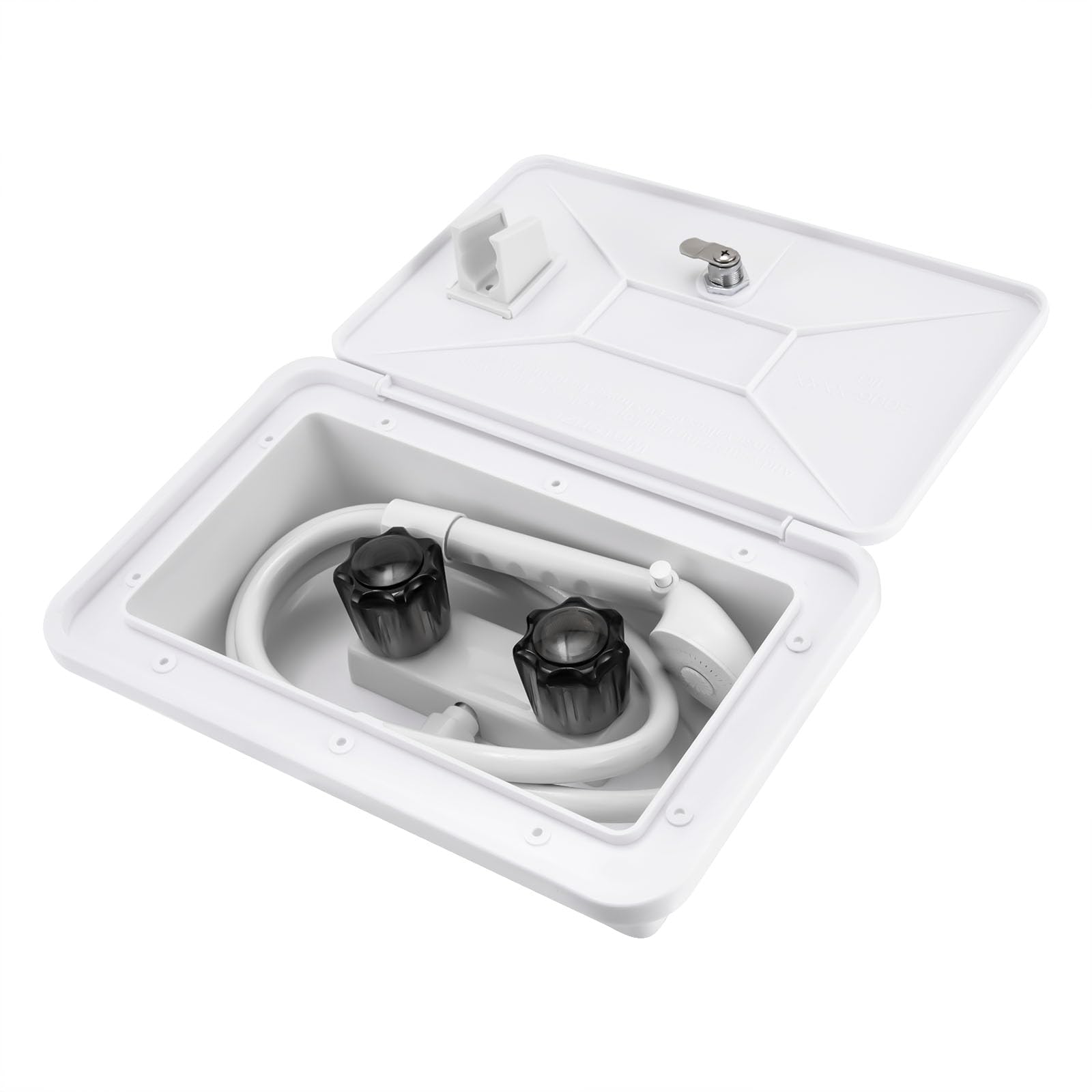 RV Buitendouche box kit, buitendouche met douchekop en