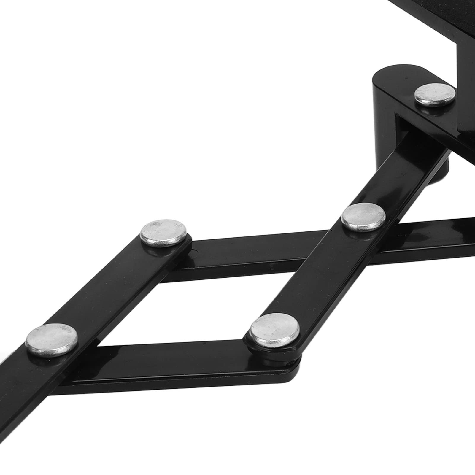 Support de violon pliable, métal ABS résistant à l'usure Excellente performance Présentoir de violon pliable inoffensif pour mini guitare pour ukulélé(Le noir)