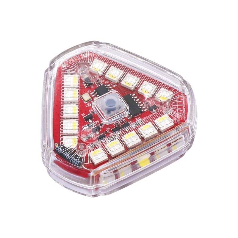 Feu stop motocyclette sans fil LED avec télécommande clignotant triangle étanche - 3