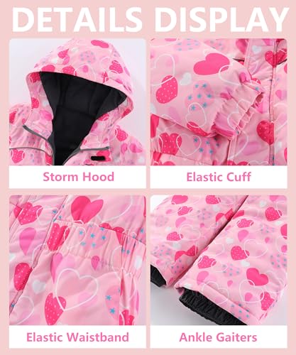 Image of M2C Boys Girls One Piece Snowsuit Winter Warm Ski Coveralls