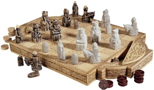 Museum Collectible Antique Replica Chess Set/Chess Pieces and Board