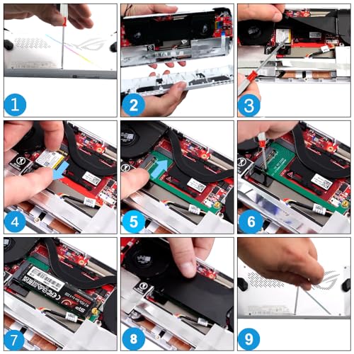 Image of JOYJOM 2230 to 2280 Adapter for ROG Ally SSD - 90 Degree NVME M-Key 5Pin M.2 PCIe 4.0 With Screwdriver