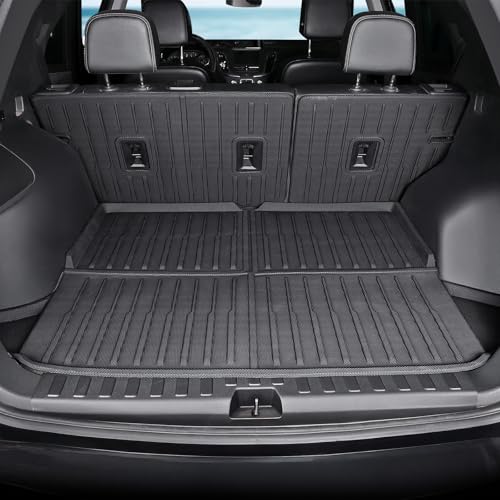 Image of Floor Mats Set Cargo Liner and Backrest Mat for for Chevy Chevrolet Equinox /GMC Terrain 2018-2024, All Weather TPE Full Mat Set Cargo Mat for Equinox Accessories