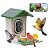 Smart Bird Feeder with Camera: Solar Powered Birdhouse with AI Recognition, Wireless Bird House with Camera for Outdoor, Unique Birthday Gifts for Mom Dad
