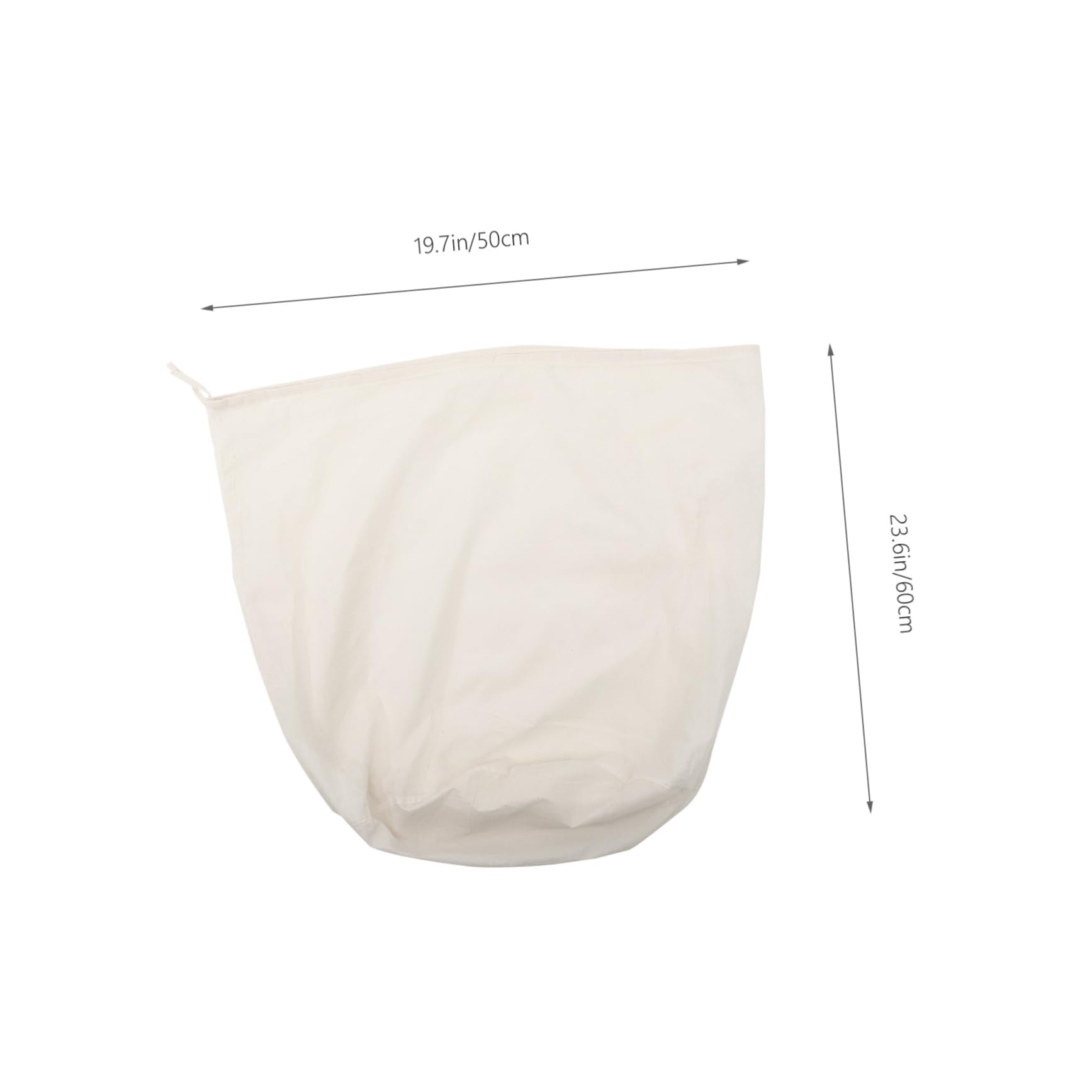 Garneck Wine Brew Bag Large Cotton Mesh Filter Bag Drawstring for Easy Straining for and Home Brewing Height