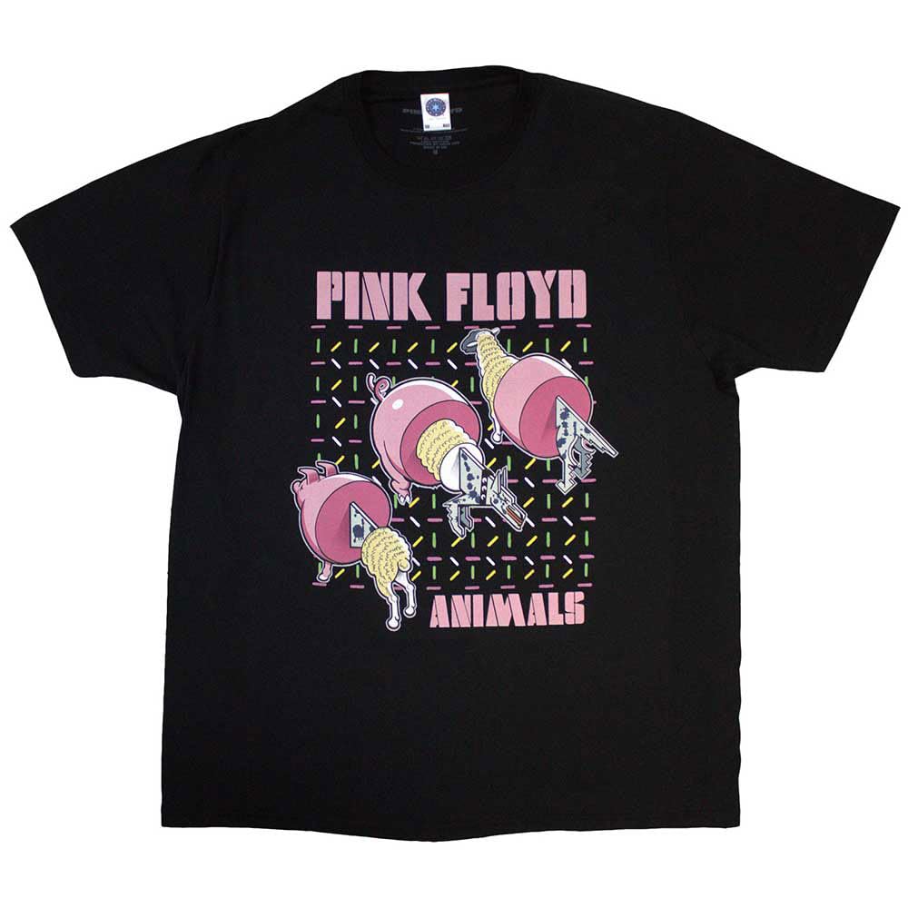 Pink Floyd Unisex Adult Animals T-Shirt (S) (Black)