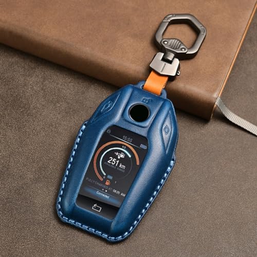 Funda para llave BMW de cuero auténtico, estilo elegante para Series 5 y 7 2