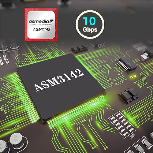 Image of Xiwai 5Gbps USB 3.1 Type-E to USB 3.0 19 /20Pin Dual Ports Splitter HUB, 10Gbps USB 3.1 Type-E Front Panel Socket to NVME NGFF M-Key Express Card Adapter for Motherboard (NVME to USB3.1 Type-E+Type-E)