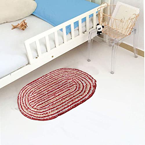 Image of Door Mats for Home | Door Mats for Home Entrance | Door Mat for Bathroom| Soft & Super Absorbent Mats for Shower | Washable, Non-Slip & Quick-Drying Mats (Pack of 2) (Pink)