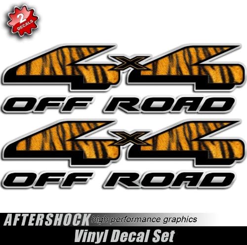 Tiger 4x4 Animal Print Truck Decal Sticker Set Africa Pimp Wildlife Stripper