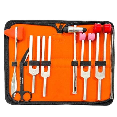 7pcs Student Diagnostics Kit with Taylor and Buck Reflex Hammers, 5.5