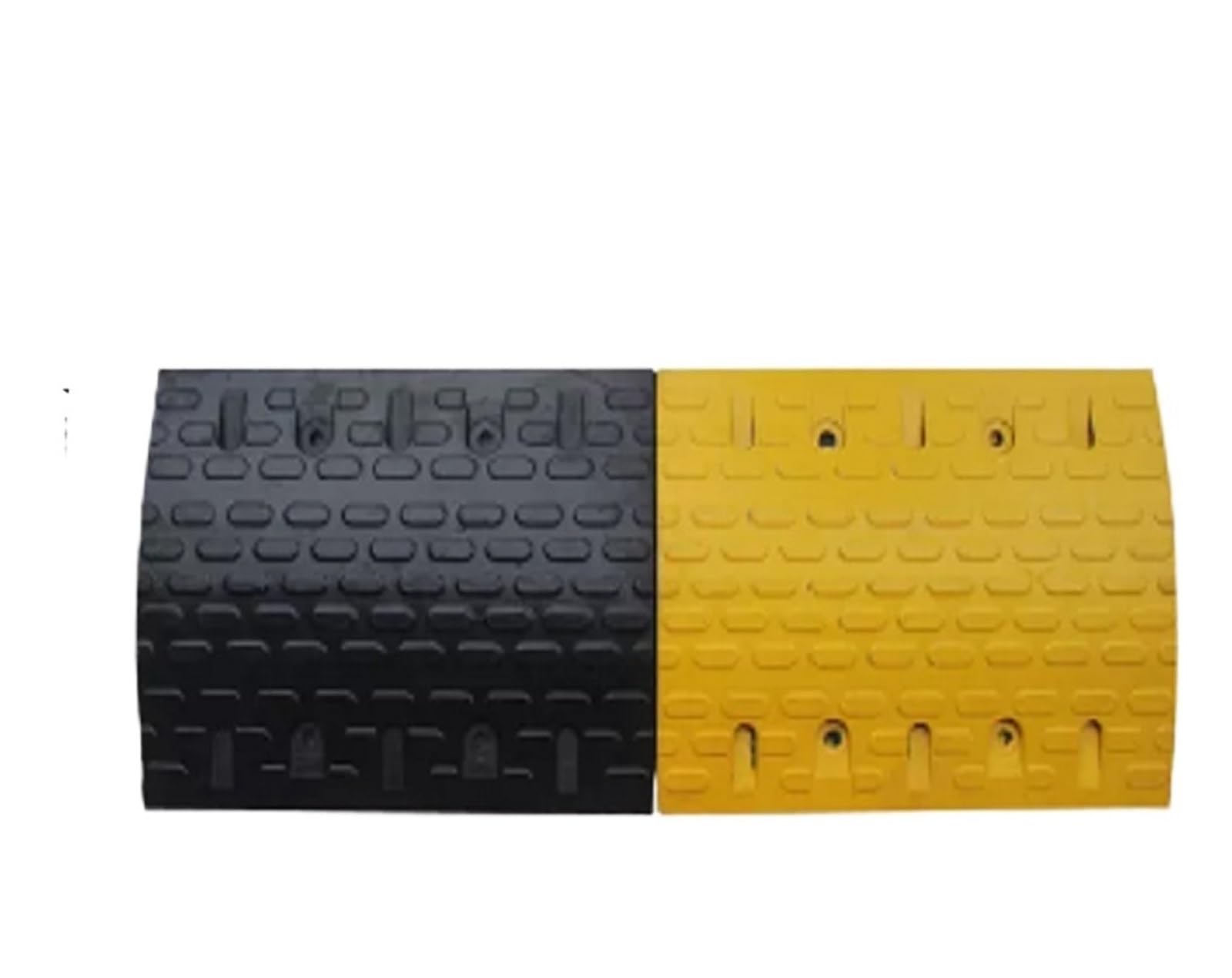 Ground Speed Bumps Rubber Speed Bump Ramp Deceleration Belt, Road Reducer, Cushion Shock Auto Limit Ridge Buffer Zone(Color 2)