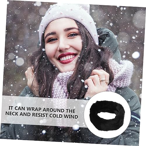 Didiseaon Warm Winter Scarf Fashionable Plush Fleece Neck Warmer Women's Riding Neck Warmer for Seasons4