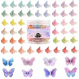 58 pcs Hair Clips for Women and Girls Hair Clips Butterfly Hair Clips Mini Cute Clips Small Pastel H