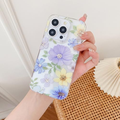 Coque iPhone 14 antichoc fleur transparente protection IMD F6