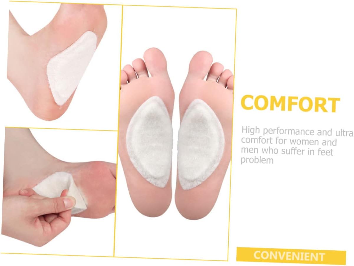 ORFOFE 8pcs Arch Support Cushions Felt Foot Care Accessories for Comfort and Shock Absorption for and Plantar