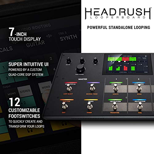image for HeadRush Looperboard | 4-In/4-Out Looper with Intelligent Time-Stretch