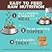 Primal Freeze Dried Raw Cat Food Nuggets Chicken & Salmon, Complete & Balanced Meal or Topper, Premium, Healthy, Grain Free, High Protein Raw Cat Food with Probiotics (14 oz)