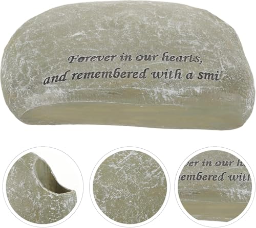 Piedra conmemorativa para perros de resina, lápida decorativa para jardín 6