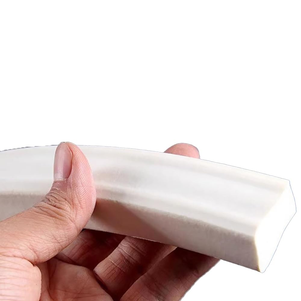 Silicone Foam Seal Strip, Silicone Rubber Foaming Square Seal Strip White Multiple Sizes 10 Meters(3mm x 20mm)