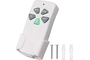 Aubric Ceiling Fan Remote Control FAN53T Replacement, Compatible with Hunter Harbor Breeze Honeywell (Remote ONLY)