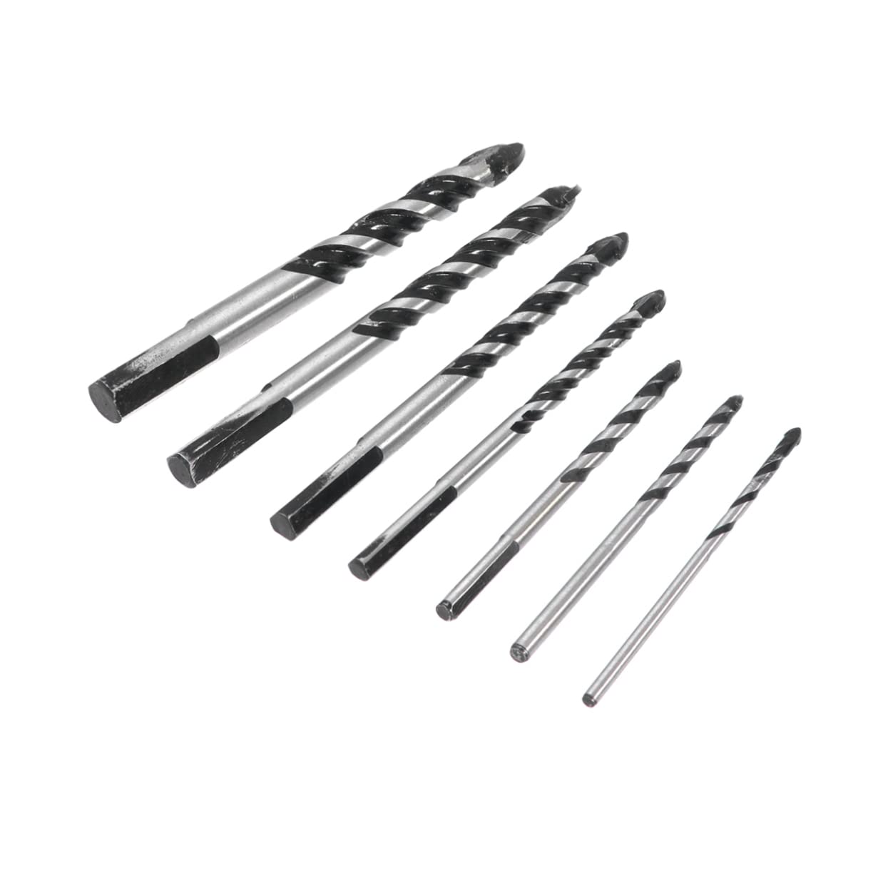LIFKICH 7Pcs Glass Drill Bit Set Durable Ceramic Tile Hole Tools for Electric Bench Drills Suitable for Glass Brick and Tile Applications