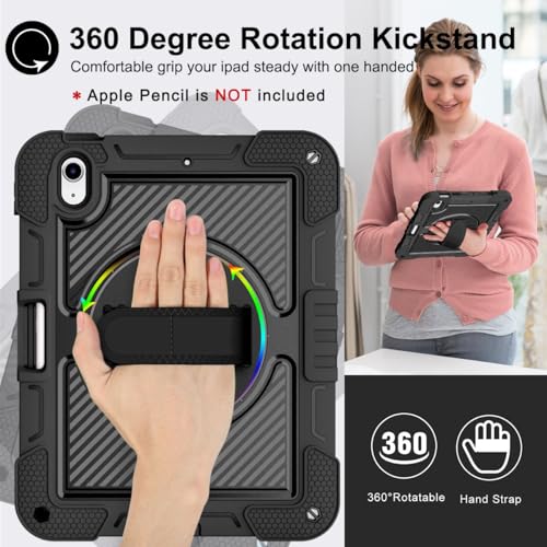 Coque iPad 11 génération 2025 antichoc protection robuste premium noire