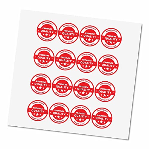 Image of CVANU 2500pcs Premium Quality Mini Sticker in Red Color Round Shape (20 X 20mm) cv6