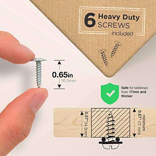 Under Desk Cable Management Tray – Super Compact Cable Organizer for Wire Management. Metal Wire Cable Tray for Office and Home (White – Set of 2X 12''). Great for Standing Desks