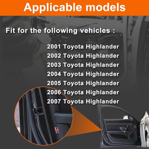 Image of Door Lock Actuator Compatible with 2001-2007 Highlander Front Left Driver Side
