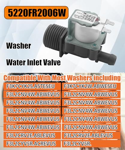 Image of 5220FR2006W Washer Water Inlet Valve Fits For LG F3K7CYK2S ASTESEU F3K7CYK2W ABWESEU F3L2CNV4W ABWEVUS