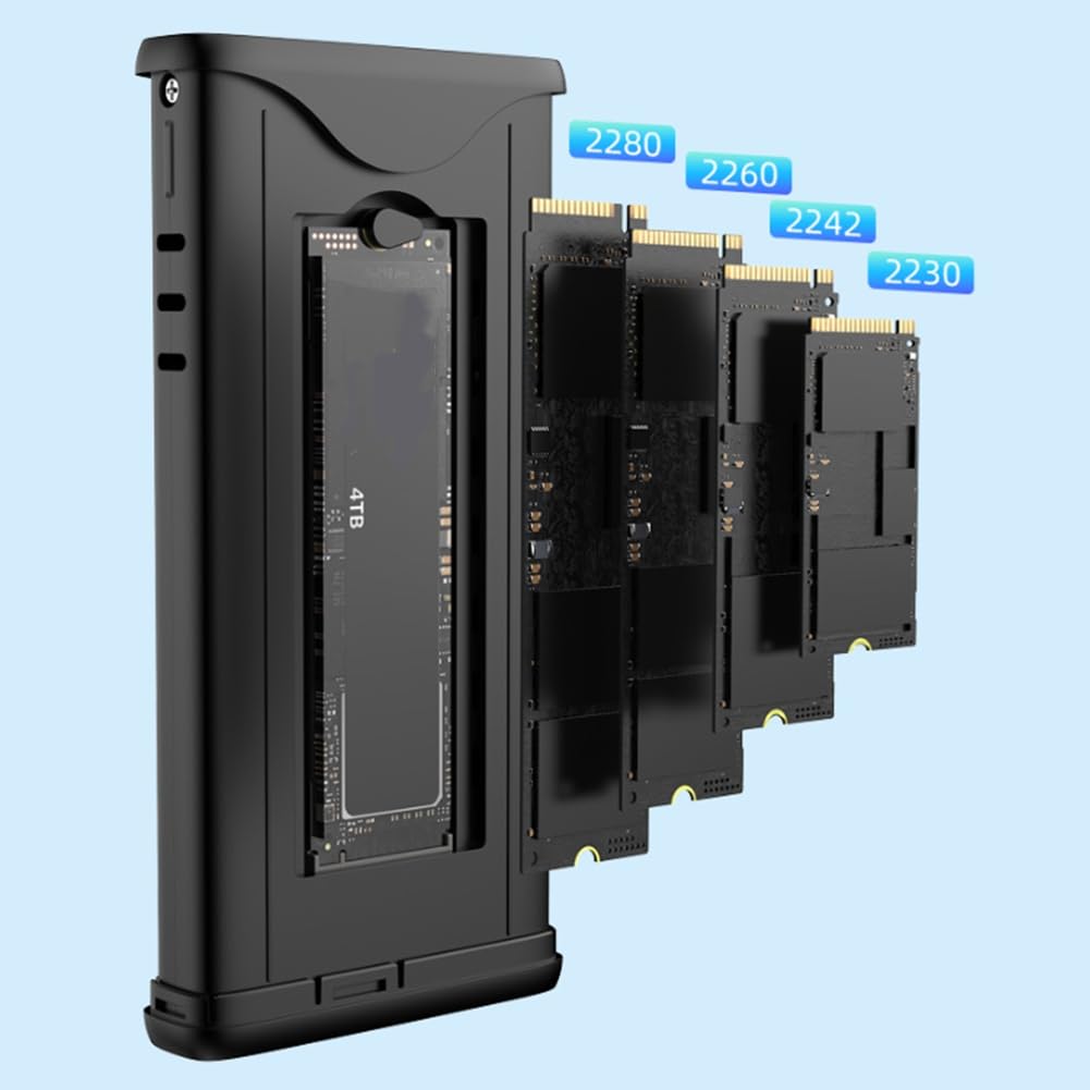 Obudowa Dysku Twardego SSD 40 Gb/S Turbo Fan Wydajne Rozpraszanie Ciepła Obudowa Dysku M.2 NVME Dual Protocol USB4.0