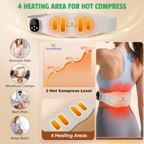 Image of EMS Muscle Stimulator Belt with Heat Therapy for Men & Women