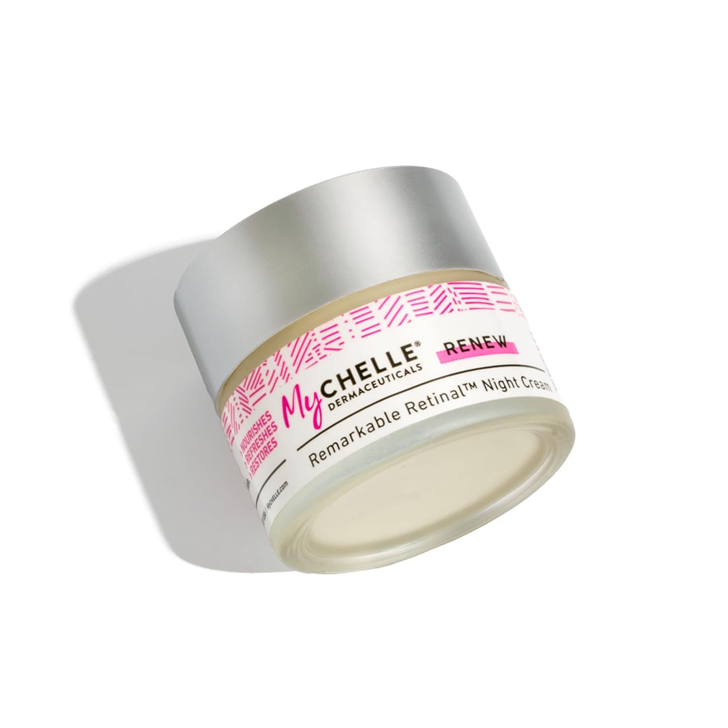 MyChelle Dermaceuticals Remarkable Retinal Night Cream Nutrient-Rich Moisturizer with Vitamin A Retinaldehyde for All Skin Types, Cruelty Free, Vegan, White, 1.2 Fl Oz