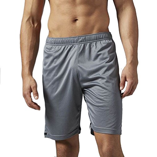 Reebok Men's Workout Ready Textured Shorts, X-Small, Alloy S16-R